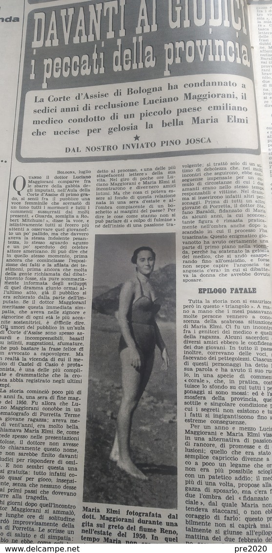 SETTIMANA INCOM 1953 MONCALVO MONFERRATO MONCALIERI CASTEL DI CASIO CAPRI CONTRADA AVELLINO CAMOGLI GENZANO - Altri & Non Classificati
