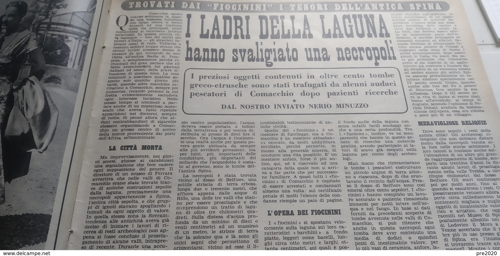 SETTIMANA INCOM 1953 PAGANICA FORMIA POZZUOLI COMACCHIO PALMI CALABRO VARAPODIO - Altri & Non Classificati