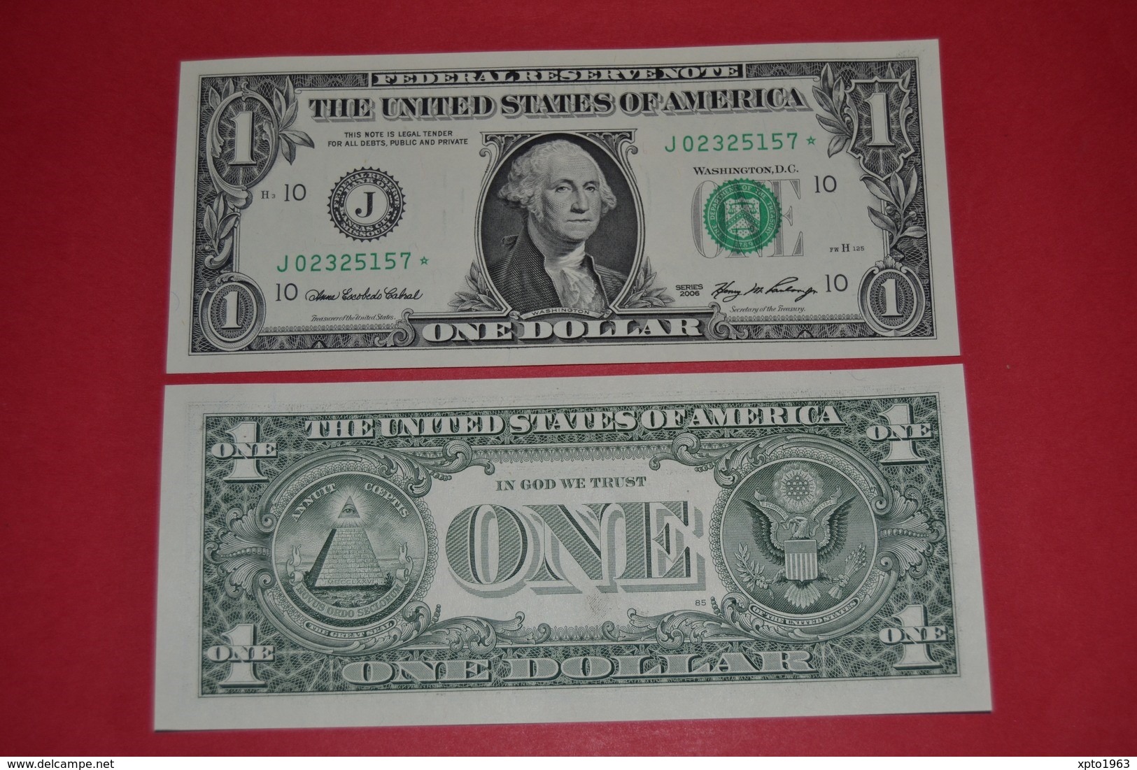 STAR NOTE - USA - 2006 - $1 Dollar KANSAS CITY " J " ,GEM,Crisp, Uncirculated - Federal Reserve (1928-...)