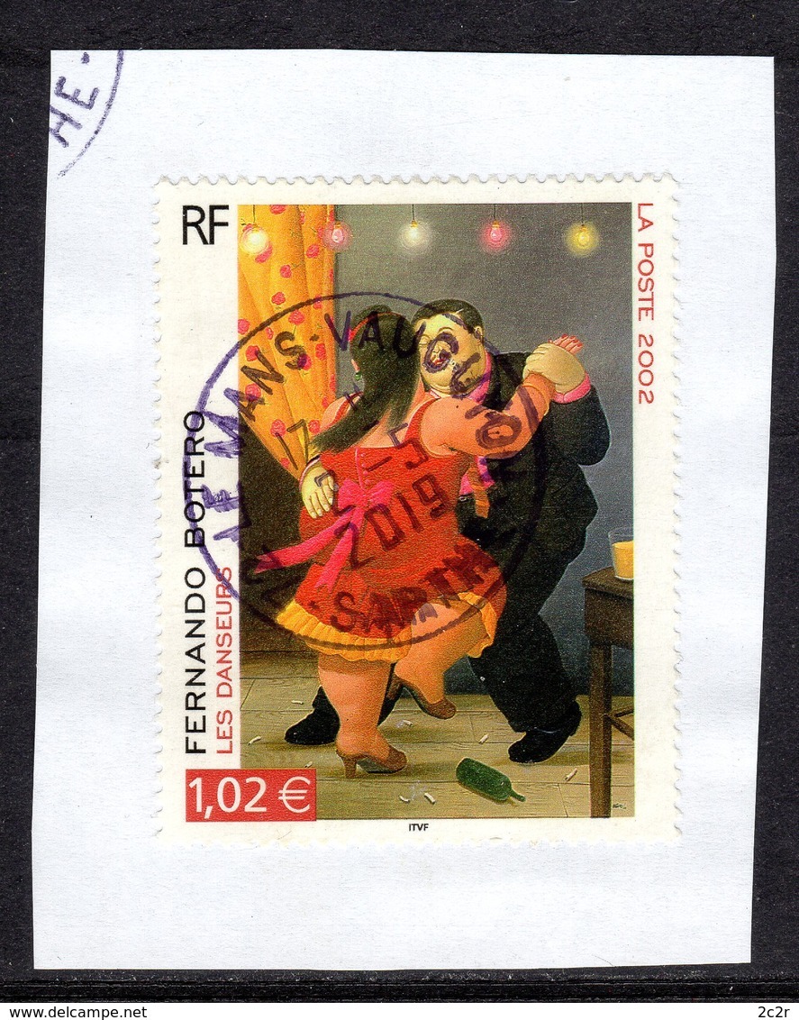 France 2002: N° 3482 Obl. S. Fragment / Série Artistique / TB - Gebruikt