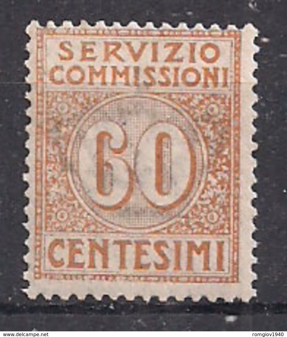 REGNO D'ITALIA 1913 SERVIZIO COMMISSIONI V.EMANUELEIII CIFRA IN UN CERCHIO SASS. 2  MLH VF - Altri & Non Classificati