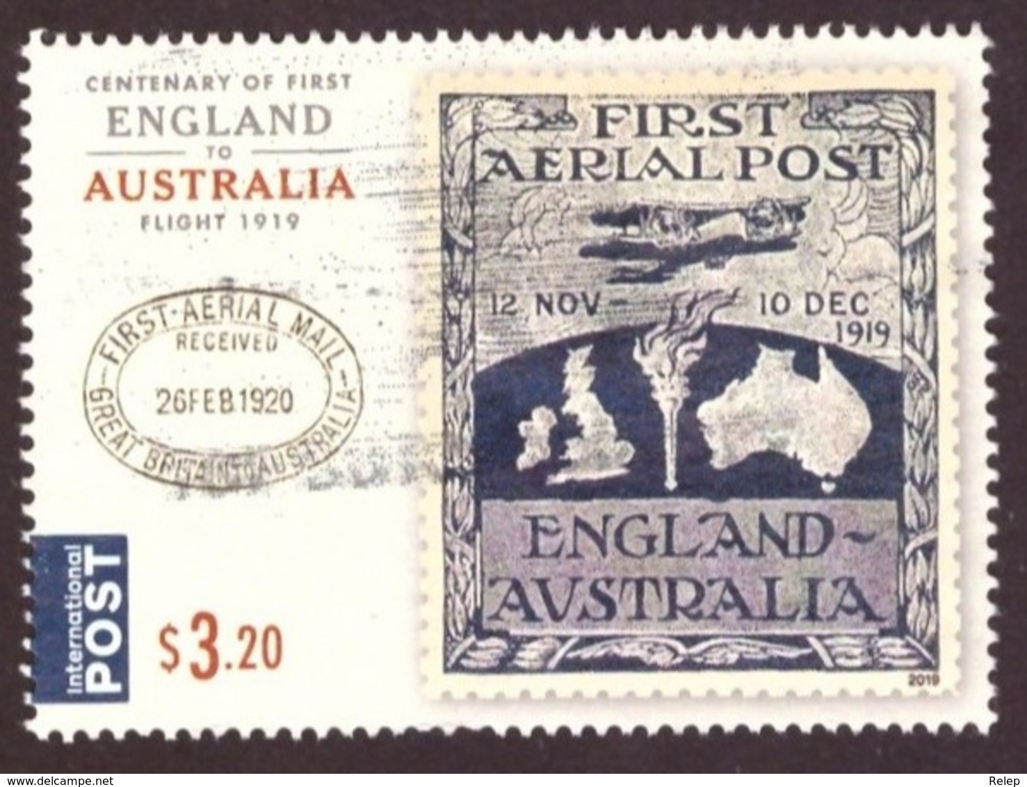 Australie 2019 - Centenary Of The First Flight Britain-Australia  $3.20 - Oblitérés