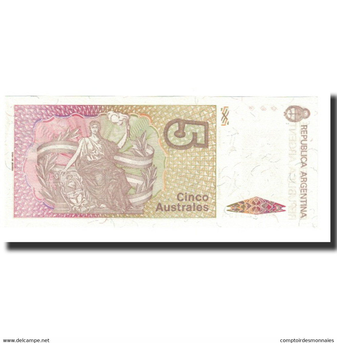 Billet, Argentine, 5 Australes, KM:324a, NEUF - Argentine