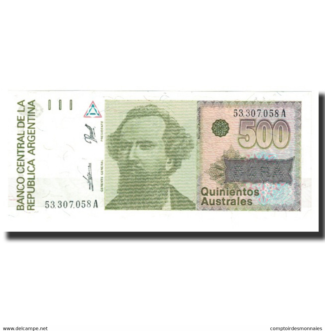 Billet, Argentine, 500 Australes, KM:328a, NEUF - Argentine