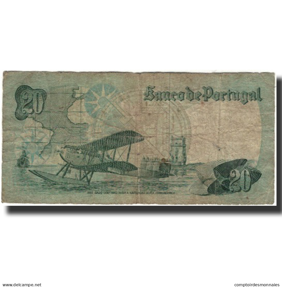 Billet, Portugal, 20 Escudos, 1978-10-04, KM:176b, B - Portugal