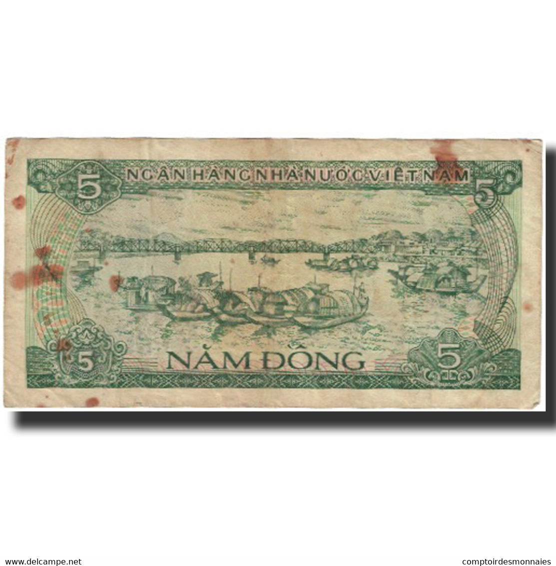 Billet, Viet Nam, 5 D<ox>ng, 1989, KM:92a, TB - Viêt-Nam