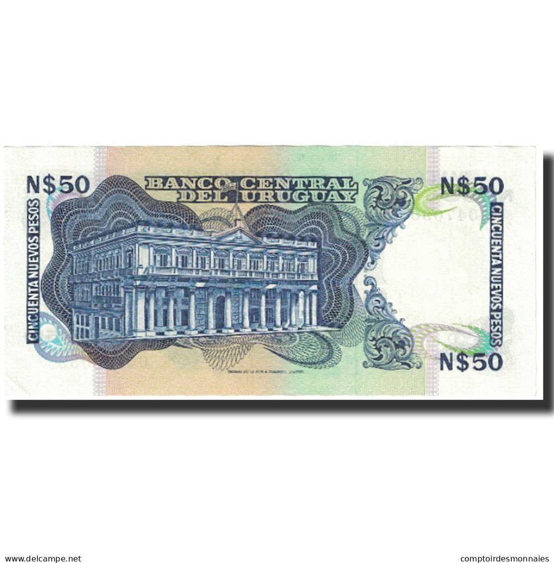 Billet, Uruguay, 50 Nuevos Pesos, Undated (1988), KM:61a, NEUF - Uruguay