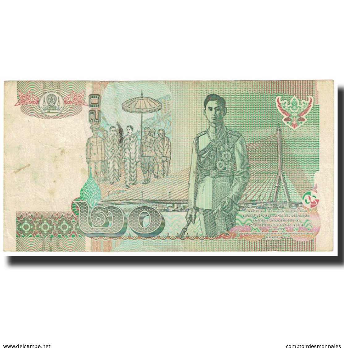 Billet, Thaïlande, 20 Baht, Undated (2002), KM:109, TTB - Thaïlande