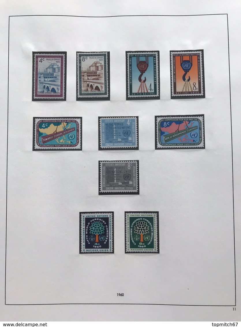 ONU1000MNH-UNO United Nations Organisation MNH stamps album Safe nr. 51 - New York and  Geneva - 1951-1977