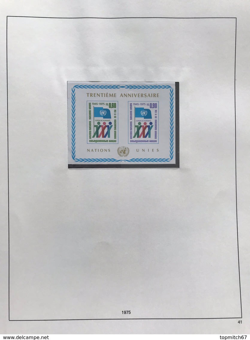 ONU1000MNH-UNO United Nations Organisation MNH stamps album Safe nr. 51 - New York and  Geneva - 1951-1977