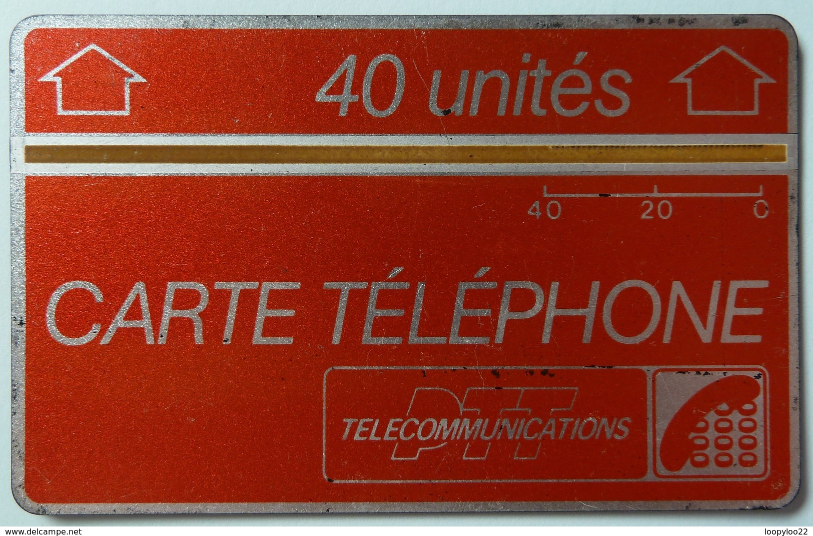 FRANCE - L&G - Landis & Gyr - 40 Units - Carte Telephone PTT - 607F - Used - RRR - Interne Telefoonkaarten