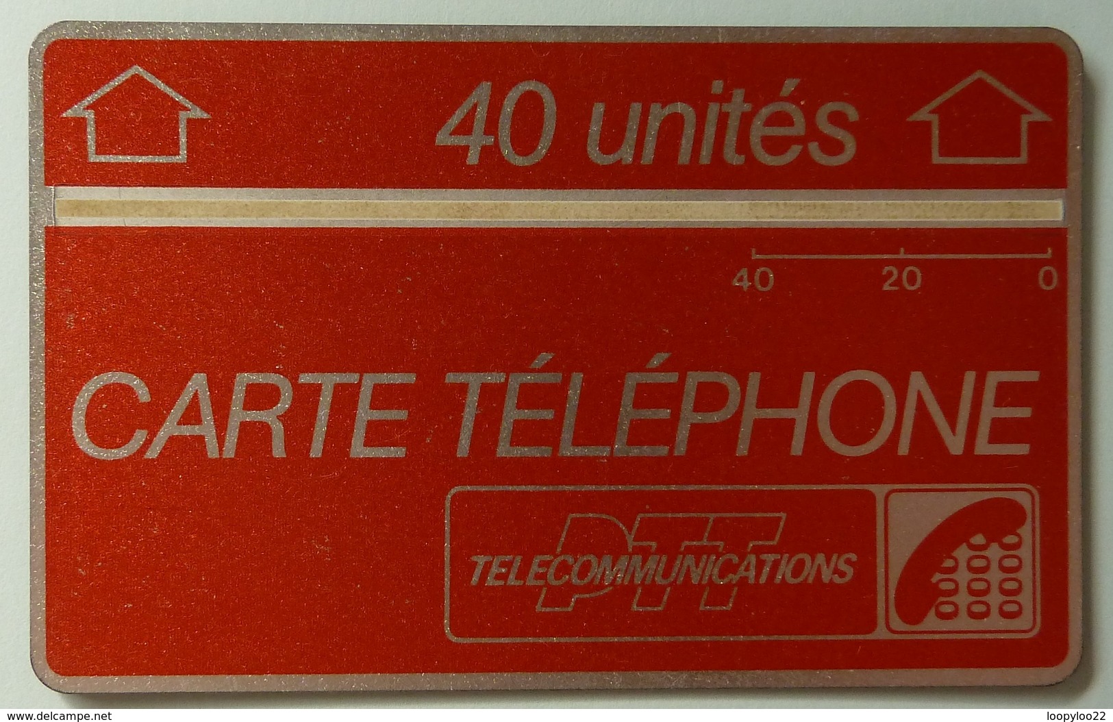 FRANCE - L&G - Landis & Gyr - 40 Units - Carte Telephone PTT - F6 - Band 1.5mm On 3mm - Mint - Ad Uso Interno