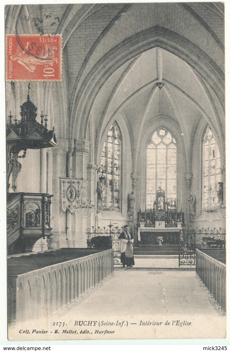 Buchy - Intérieur De L'Eglise - Coll.Panier - Ed Mellet - Buchy