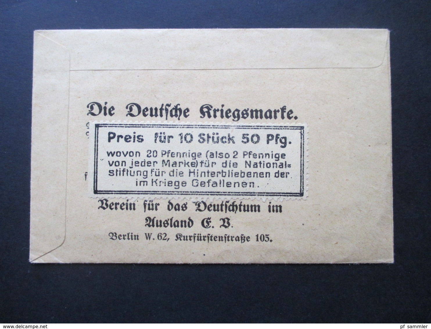 Vignette Erinnophilie Um 1914 Die Deutsche Kriegsmarke 10x ** In Original Verpackung!Deutschtum Im Ausland. Spendenmarke - Erinnofilie