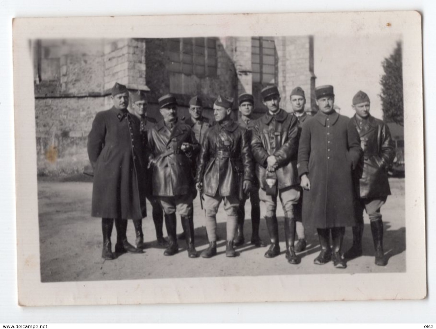 GROUPE DE MILITAIRE  OCTOBRE 1939   -  VOIR LEGENDE AU DOS - Guerra, Militari