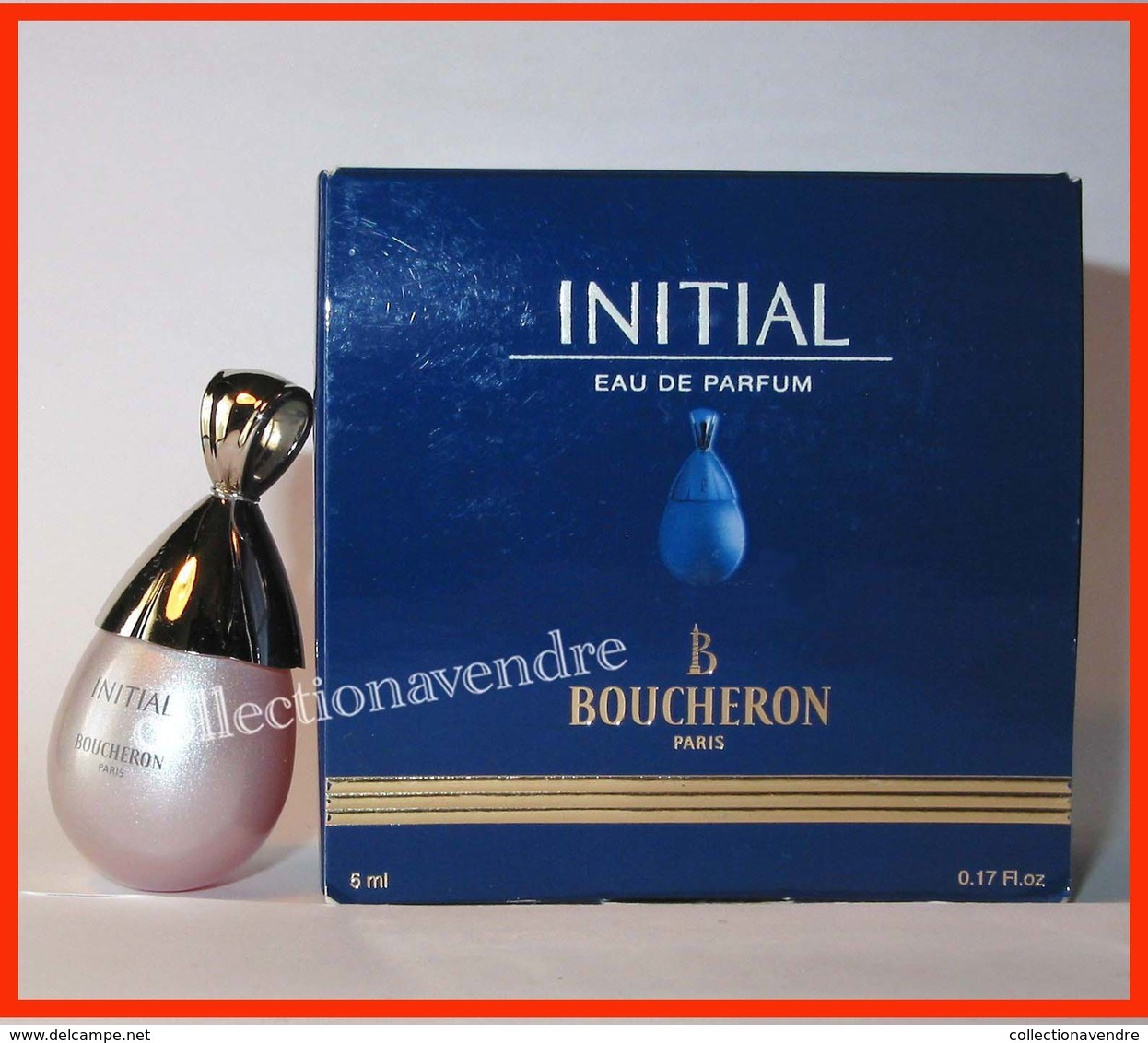 BOUCHERON : Initial : Eau De Parfum 5 Ml, Version 2000, Parfait état - Miniatures Femmes (avec Boite)
