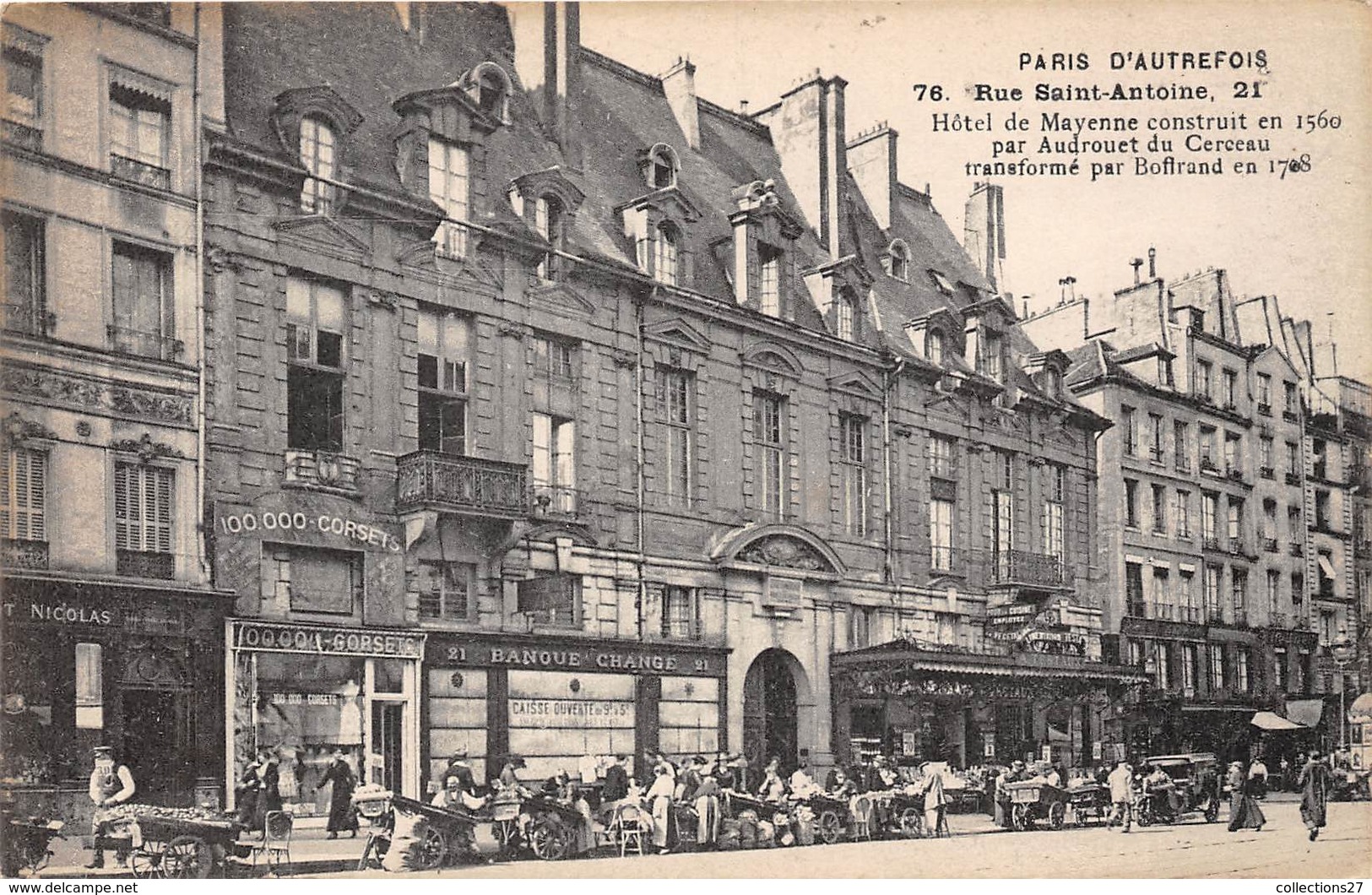 75004-PARIS-76 RUE ST-ANTOINE- HÔTEL DE MAYENNE CONSTRUIT EN 1560... - Arrondissement: 04