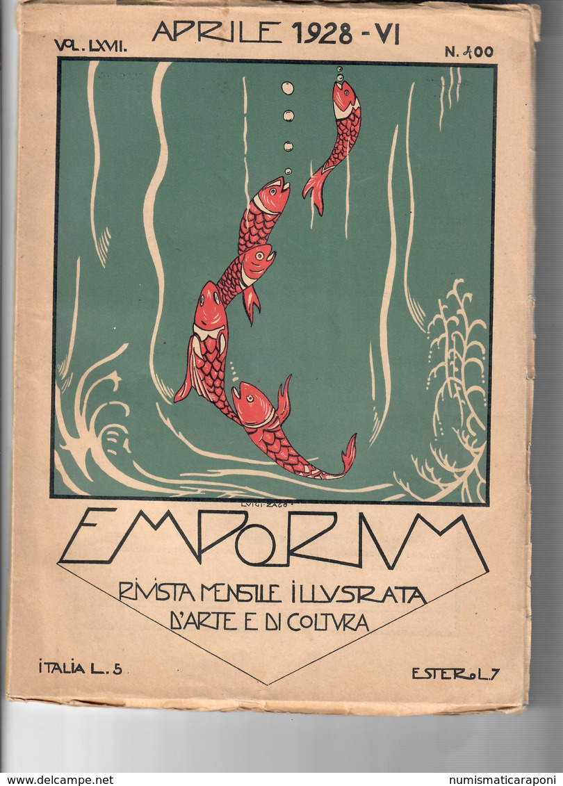Emporium Volume LXVII Aprile 1928 Rivista D'arte E Di Cultura Bu.289 - Other & Unclassified