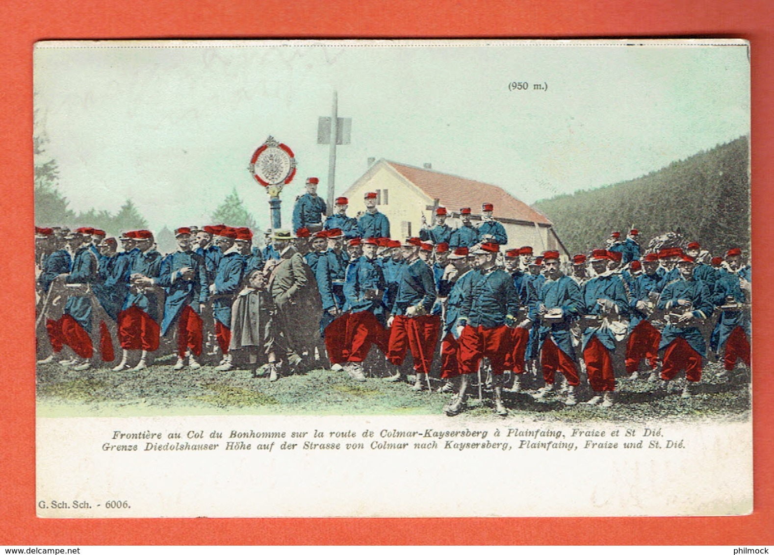 200 P - Frontière Au Col Du Bonhomme - Colmar-Kayzersberg A Plainfaing,Fraize Et St-Dié - Ambulant Metz-Frankfurt 1904 - Lorraine