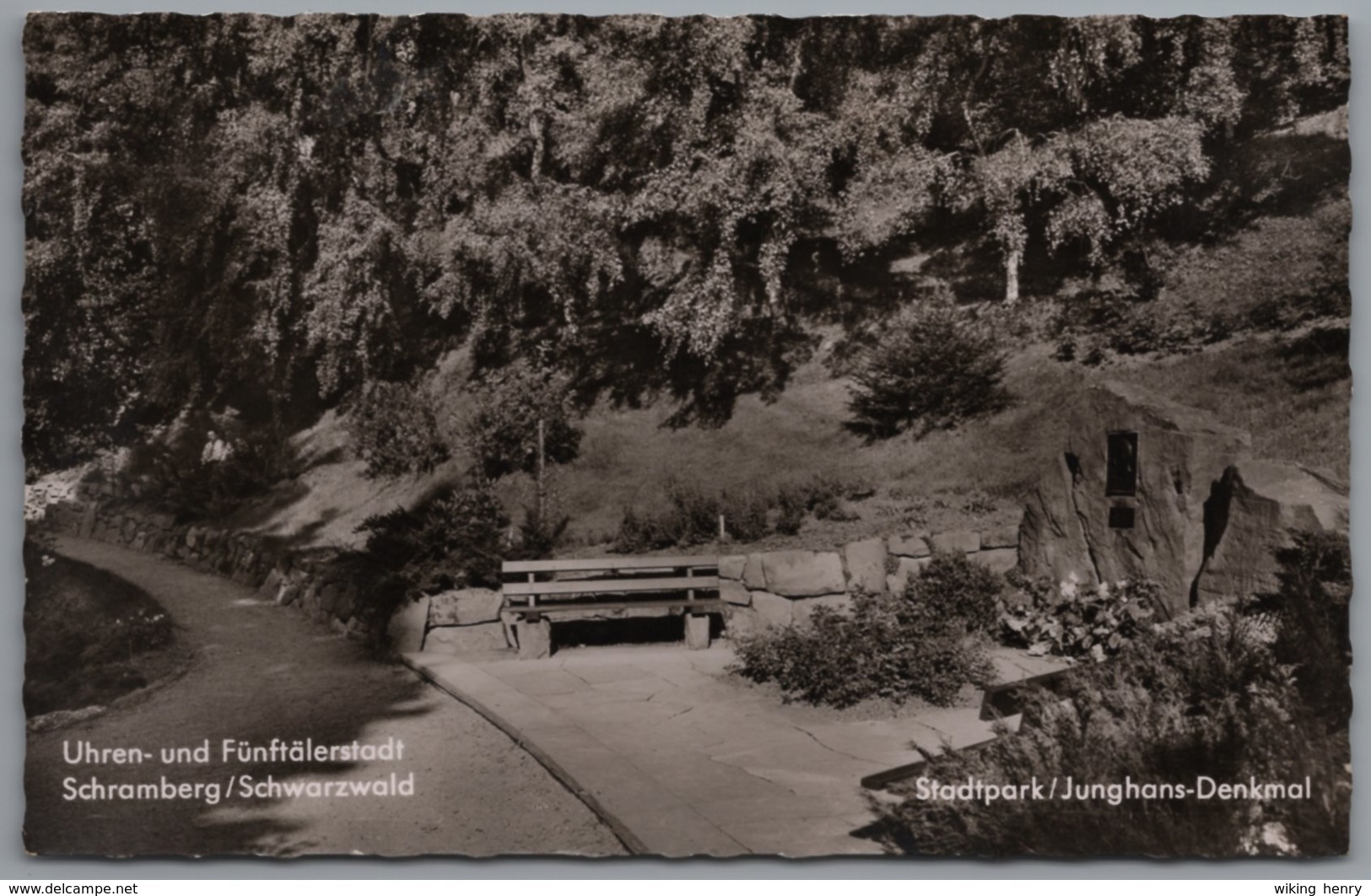 Schramberg - S/w Stadtpark Junghans Denkmal - Schramberg