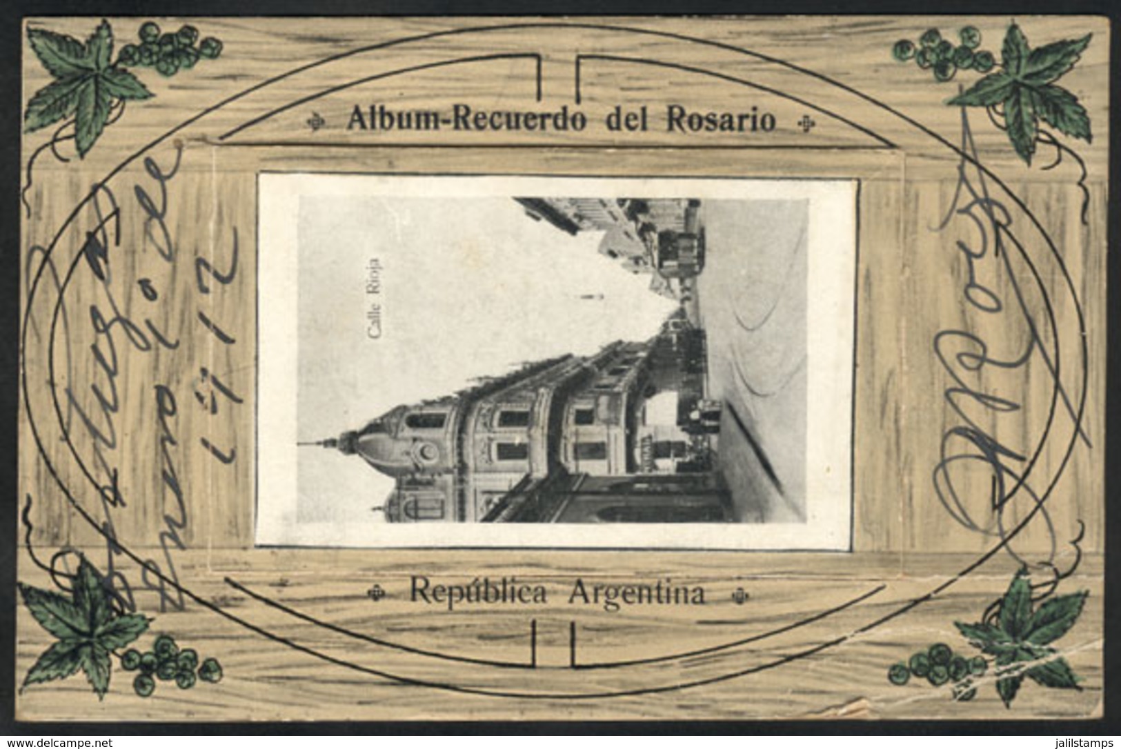 ARGENTINA: Santa Fe: ROSARIO, "Souvenir-album Of Rosario", With Pocket Containing 9 Folded Views + The Cover View, Fanta - Argentine