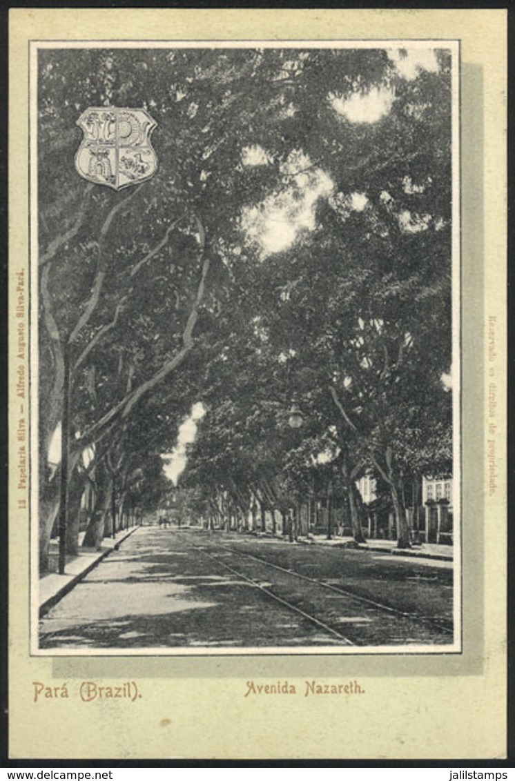 BRAZIL: PARÁ: Nazareth Avenue, Ed. Papelaria Silva, Circa 1905, VF Quality - Autres & Non Classés
