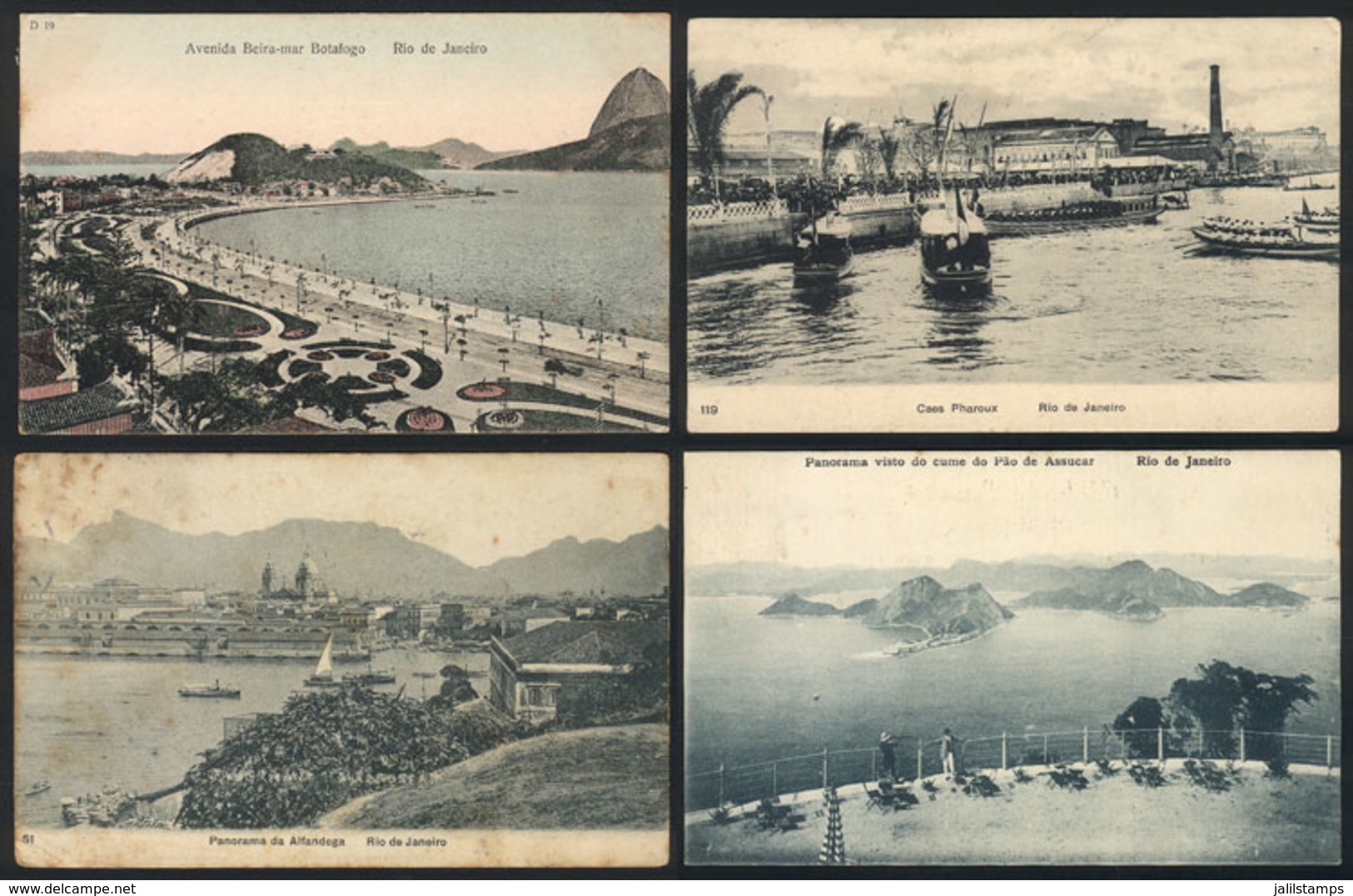 BRAZIL: RIO DE JANEIRO: 14 Old PCs With Very Good Views, Low Start! - Autres & Non Classés