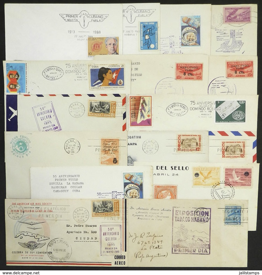 CUBA: 15 Covers And Cards Of Varied Periods, Very Thematic! - Autres & Non Classés