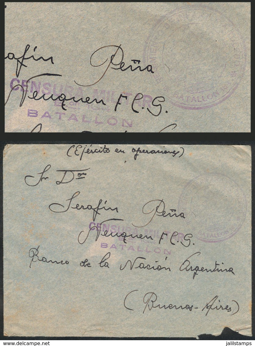 SPAIN: CIVIL WAR: Cover Sent With Military Postal Franchise By A Soldier Of The "Toledo Infantry Regiment, 164th Battali - Sonstige & Ohne Zuordnung