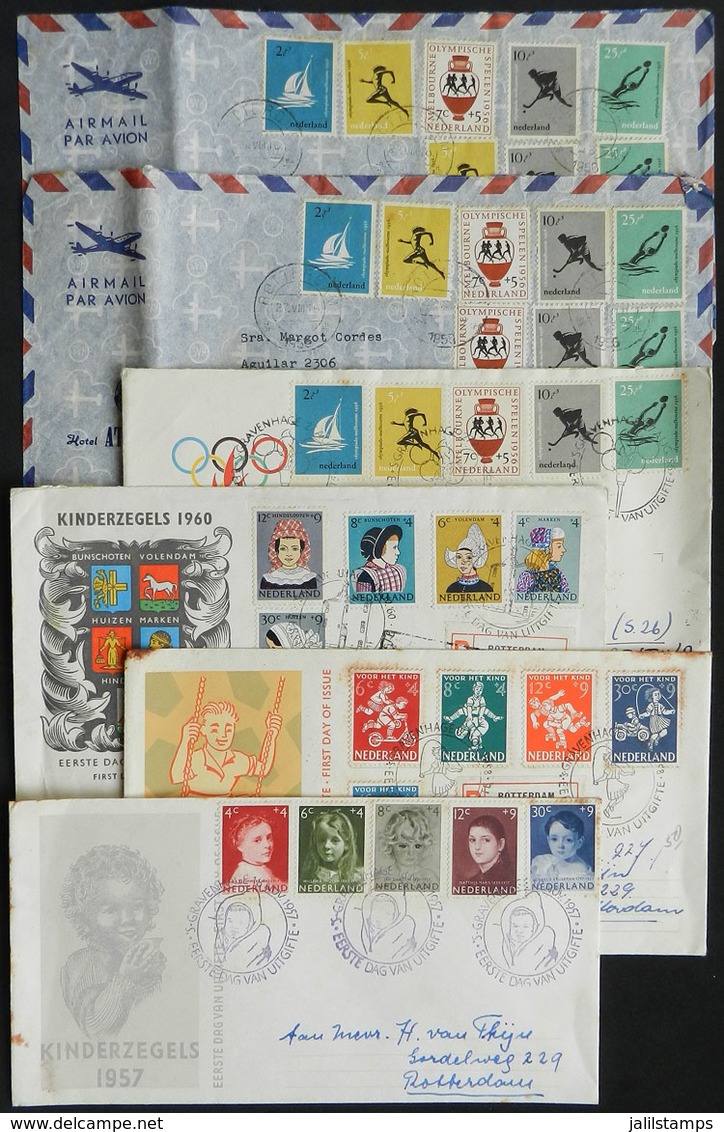 NETHERLANDS: 8 Varied Covers, Interesting Lot, Some With Light Staining, Low Start! - Otros & Sin Clasificación