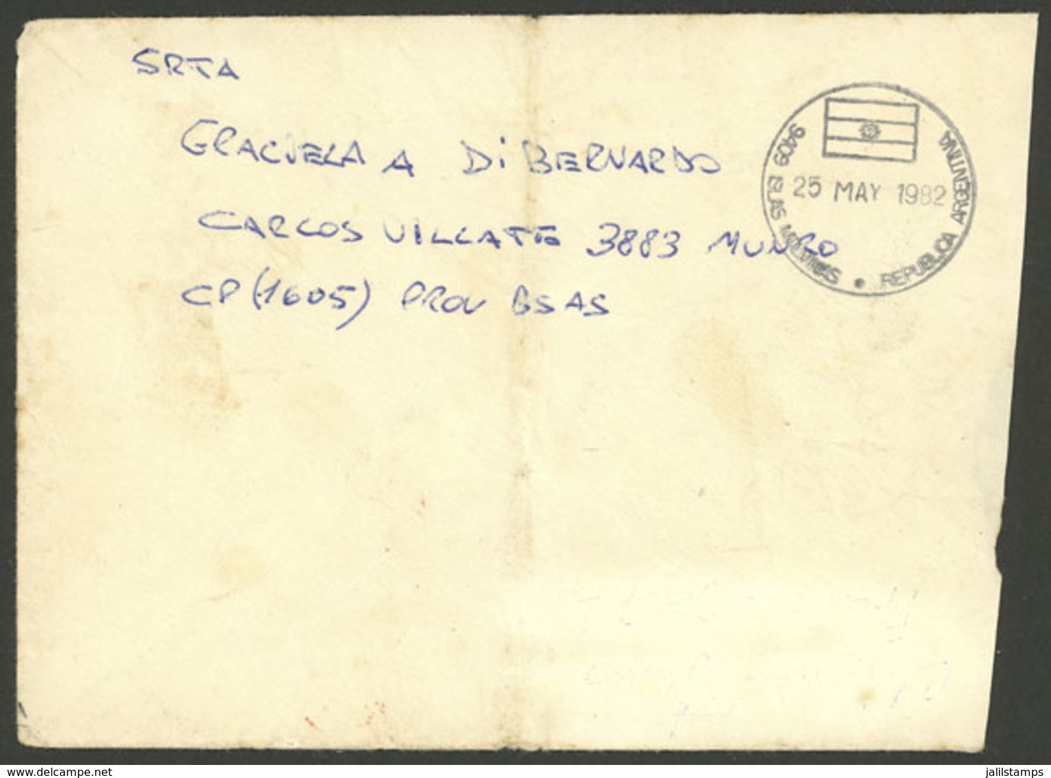 FALKLAND ISLANDS/MALVINAS: FALKLANDS WAR: Cover Sent By An Argentine Soldier To His Mother In Buenos Aires, With Free Fr - Islas Malvinas