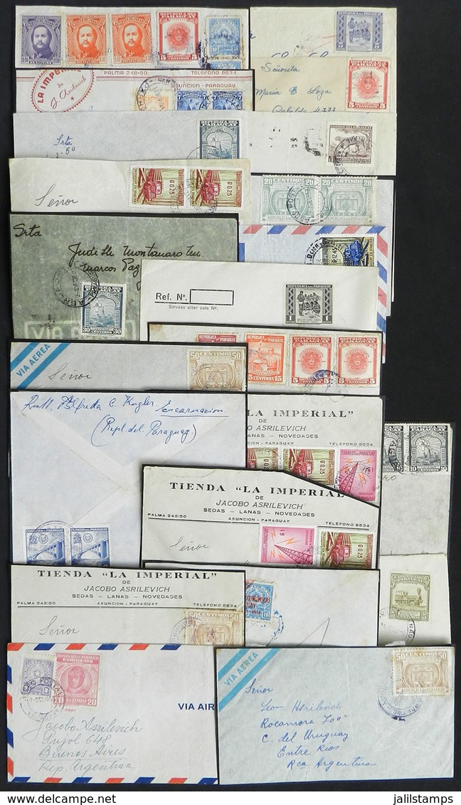 PARAGUAY: More Than 20 Covers Posted To Argentina, Interesting Commemorative Postages, Most Of Fine To VF Quality! - Paraguay