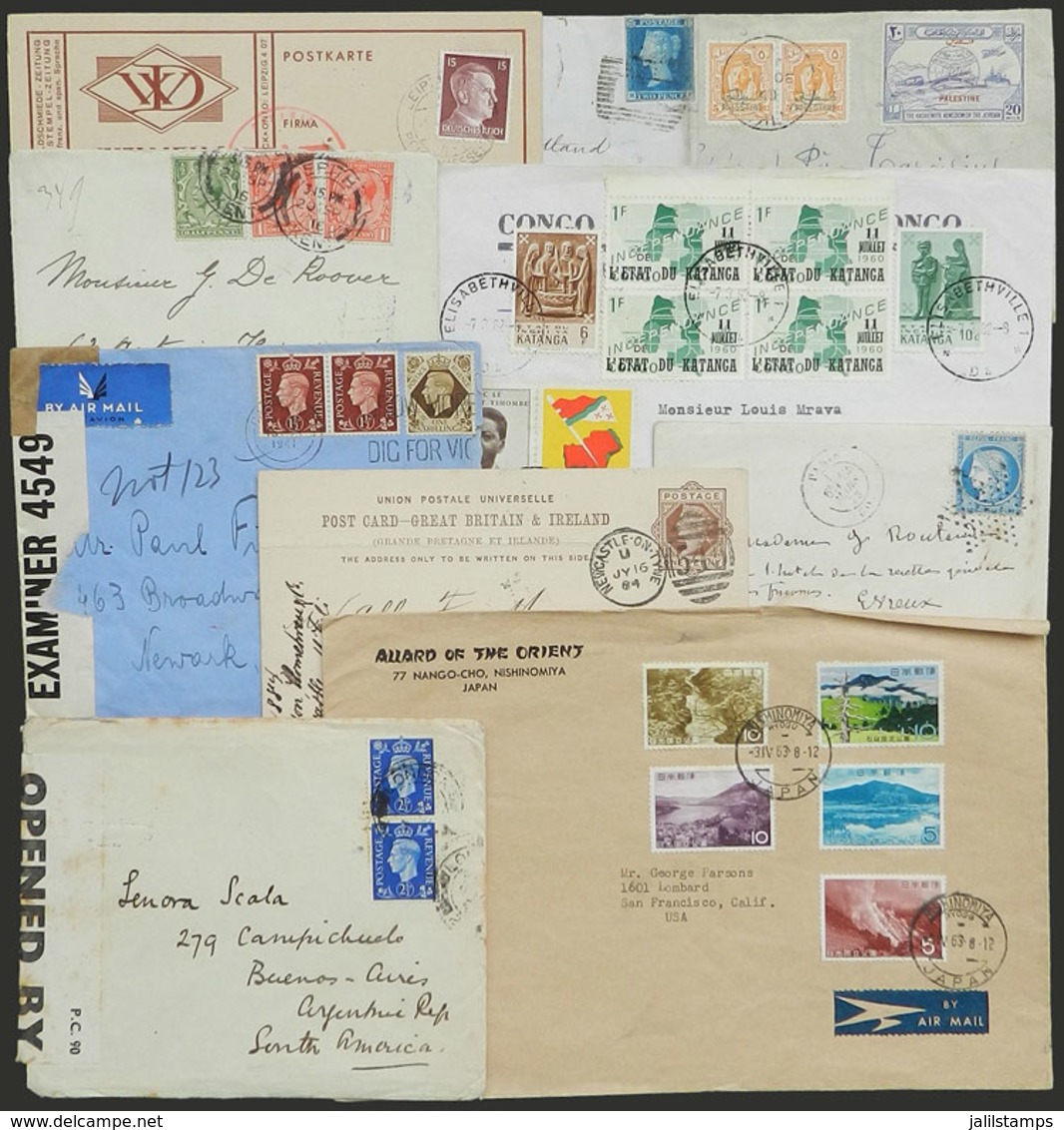WORLDWIDE: 10 Covers Of Varied Countries And Peridos, Some Rare And Interesting, Fine To VF General Quality! - Autres & Non Classés