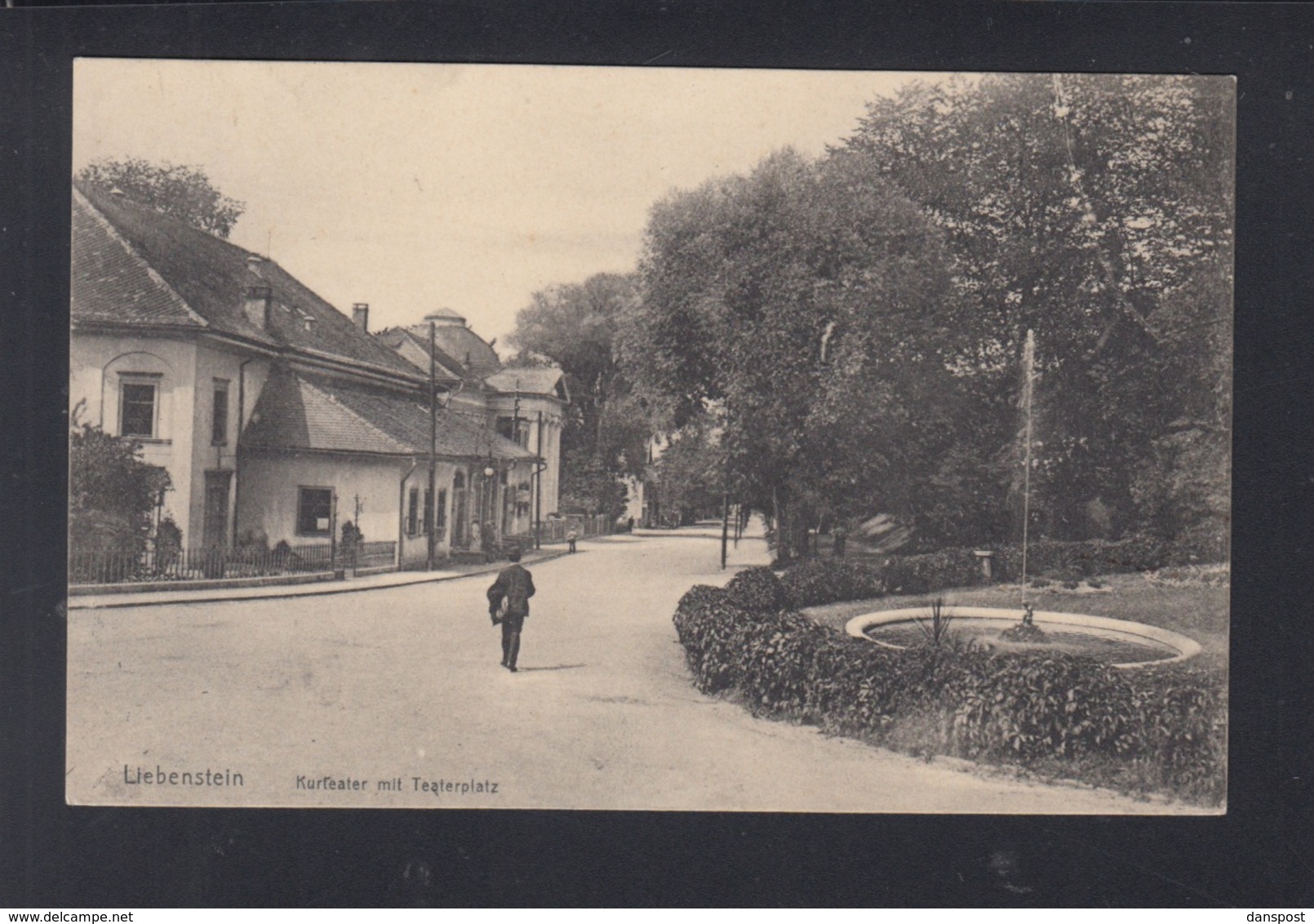 Dt Reich AK Liebenstein Kurtheater Mit Theaterplatz 1909 - Bad Liebenstein