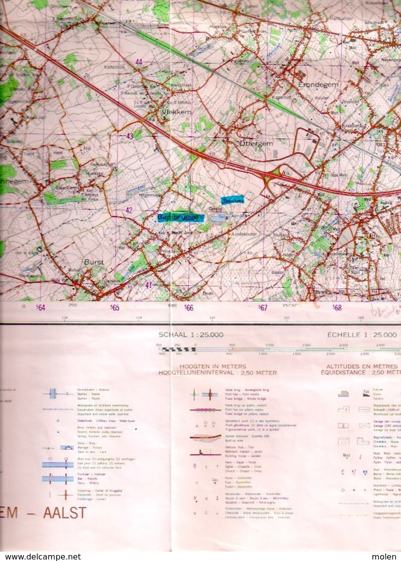 ©1979 OORDEGEM AALST STAFKAART 22/7-8 LEDE ERPE MERE BURST SERSKAMP WANZELE EREMBODEGEM GIJZEGEM BAMBRUGGE WESTREM S930