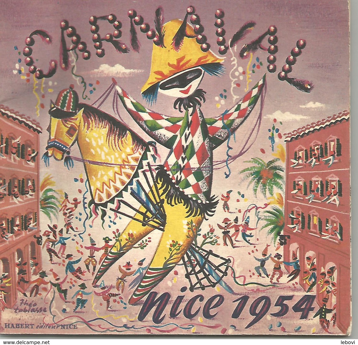 NICE Carnaval 1954  - Présentation Des Chars - Carnaval