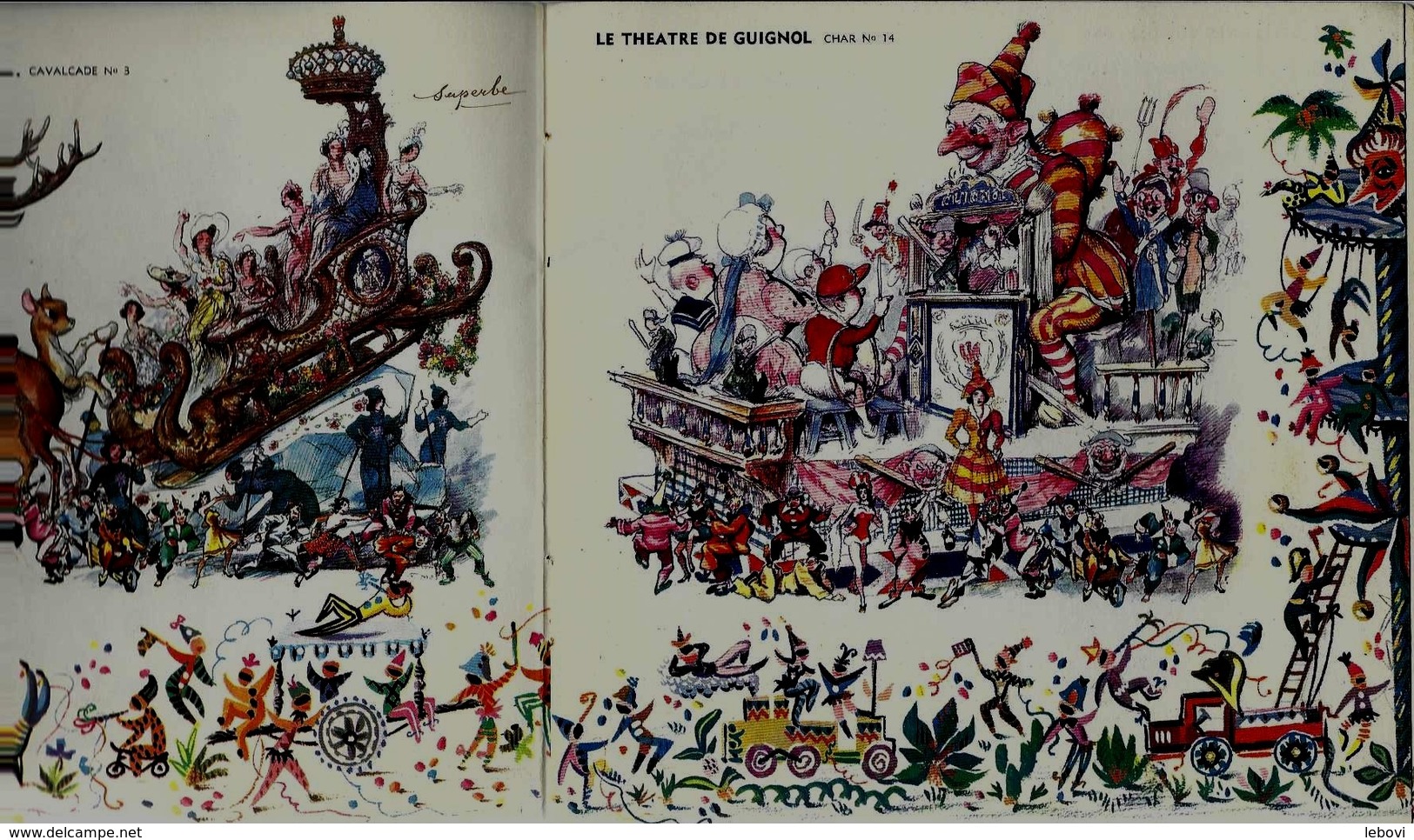 NICE Carnaval 1954  - Présentation Des Chars - Carnaval