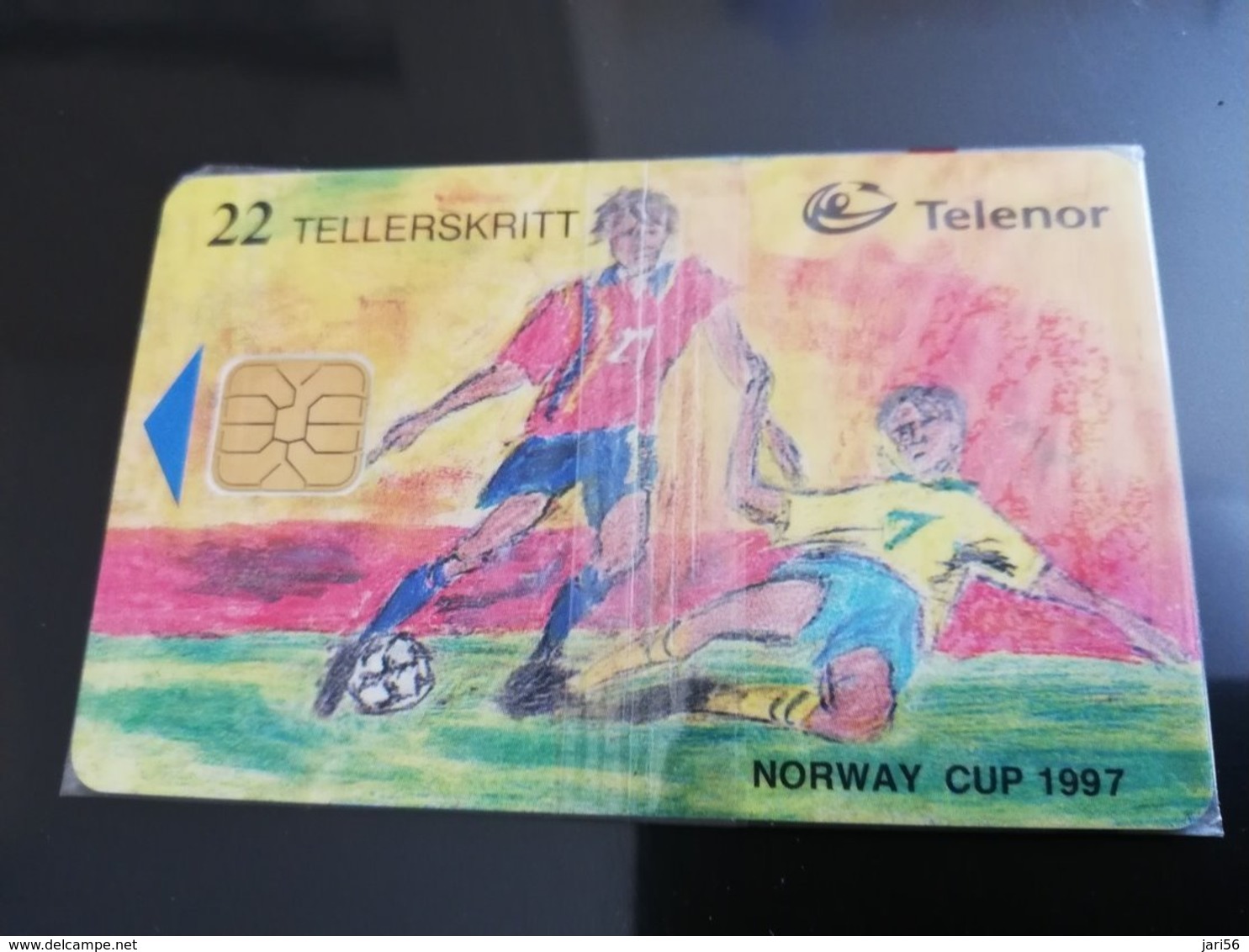 NORWAY NOORWEGEN TELENOR 22 Tellerskritt Mint Futbol **169** - Norvège