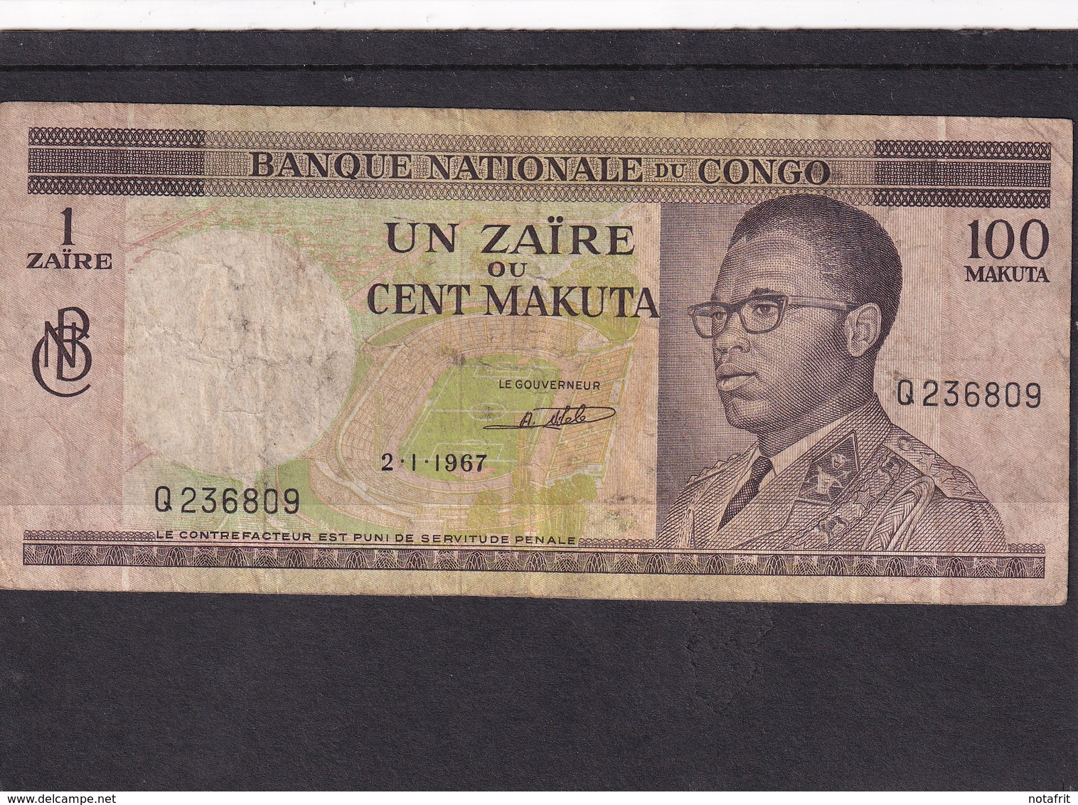 Congo Ex Belgian  100 Makuta 1967 Fine - Autres - Afrique