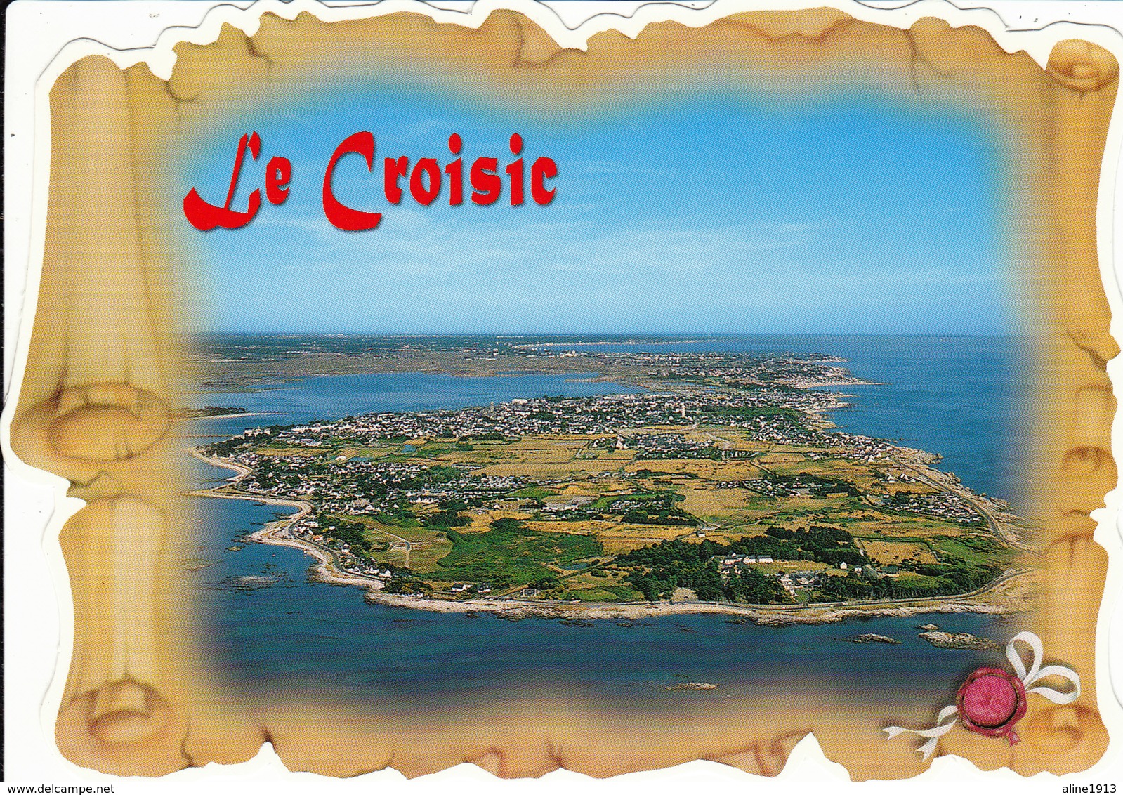 44 LE CROISIC  - CONTOURS DECOUPES - SUR STYLE PARCHEMIN - Le Croisic