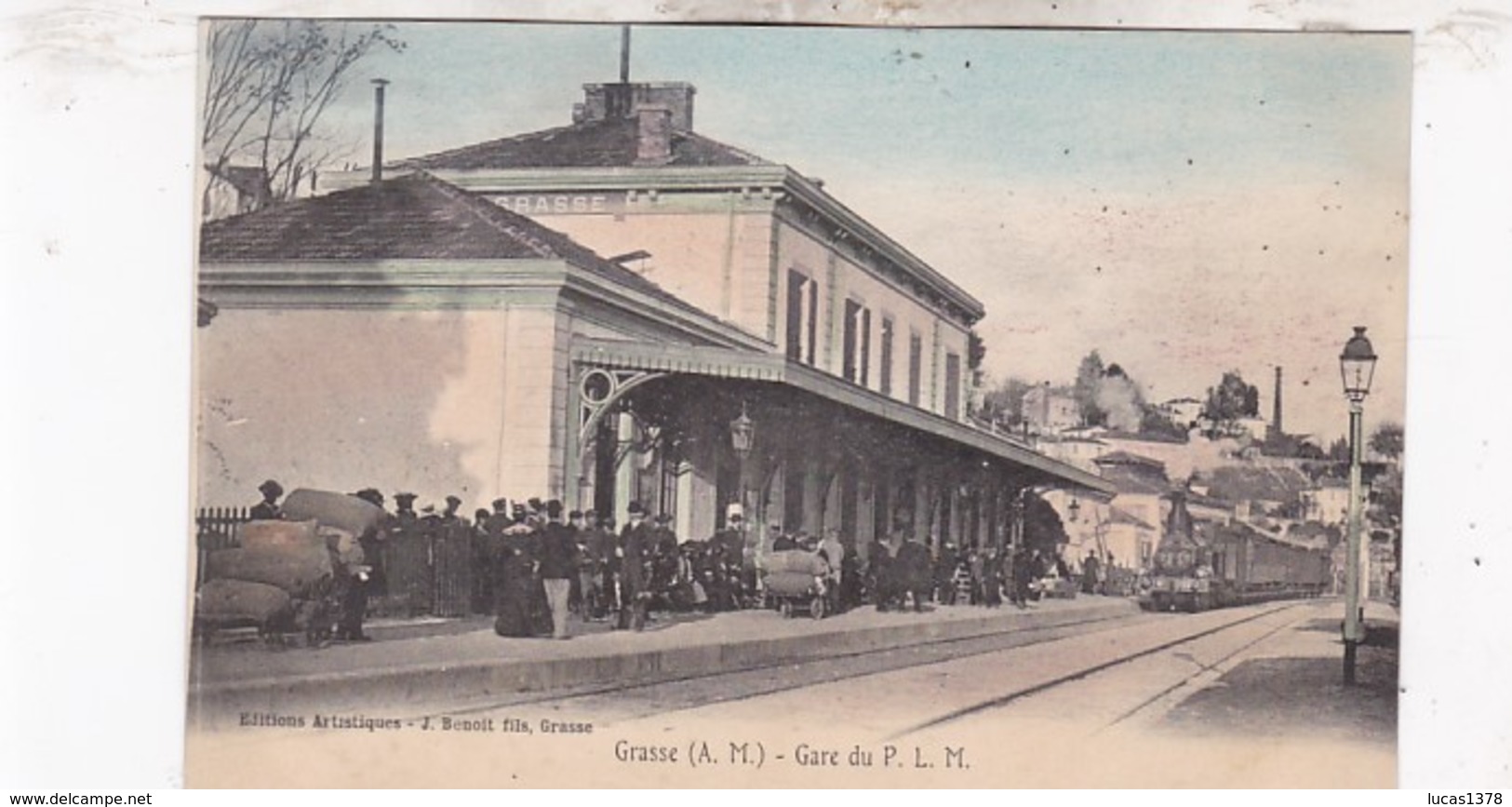 06 /GRASSE / GARE DU P.L.M  / TRES BELLE CARTE COLORISEE - Grasse