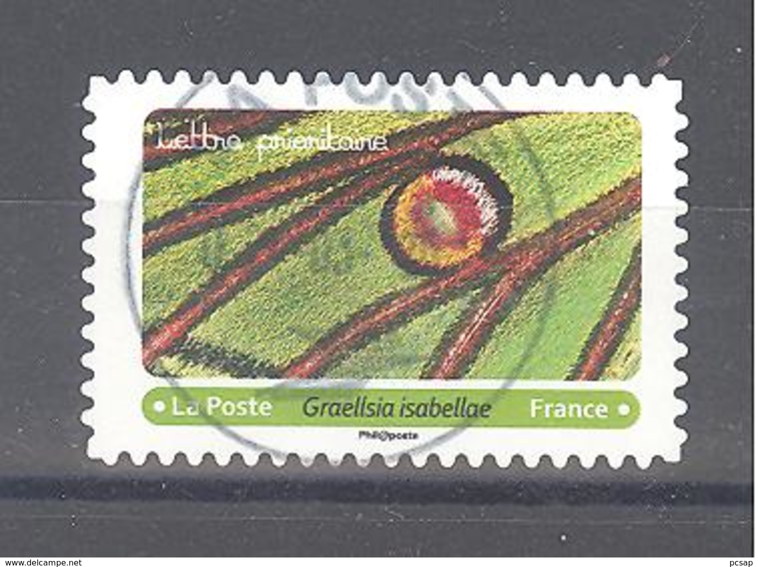 France Autoadhésif Oblitéré (Effets Papillons 11 - Graelisia Isabellae) (cachet Rond) - 2010-.. Matasellados