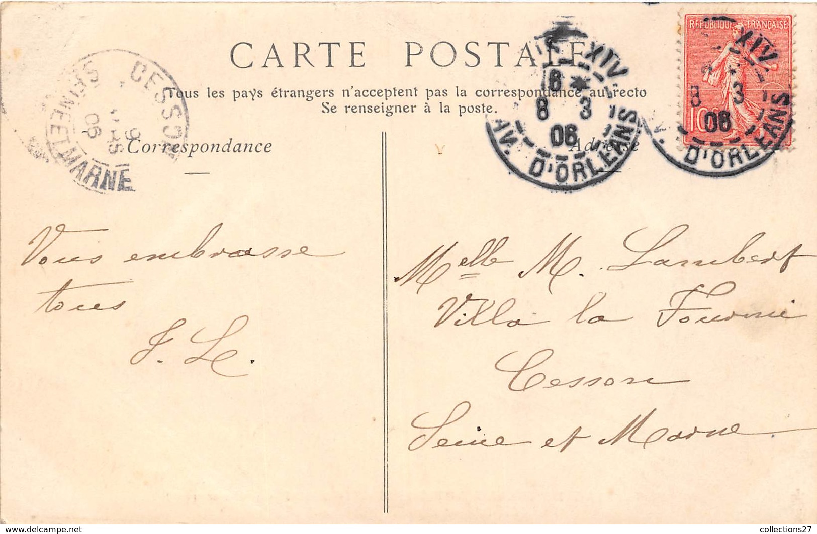 75006-PARIS-INVENTAIRE DE L'EGLISE NOTRE-DAME-DES-CHAMPS, 14 FEVRIER 1906, LE COFFRE-FORT APRES L'EFFRACTION CARTE-PHOTO - Paris (06)