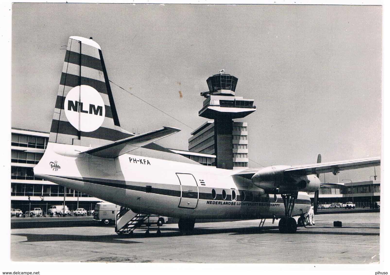 VV-520   AMSTERDAM : SCHIPHOL Airport With Fokker F27 - Aerodromes