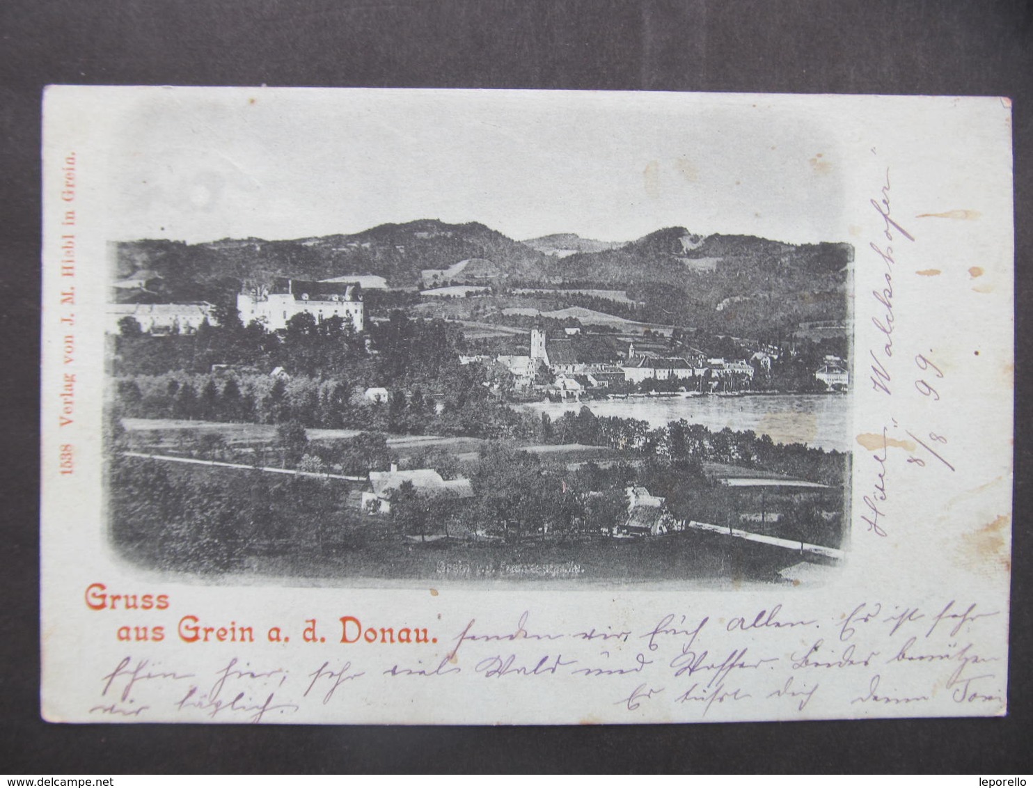 AK GREIN A.Donau Mondschein 1899 //// D*42867 - Grein