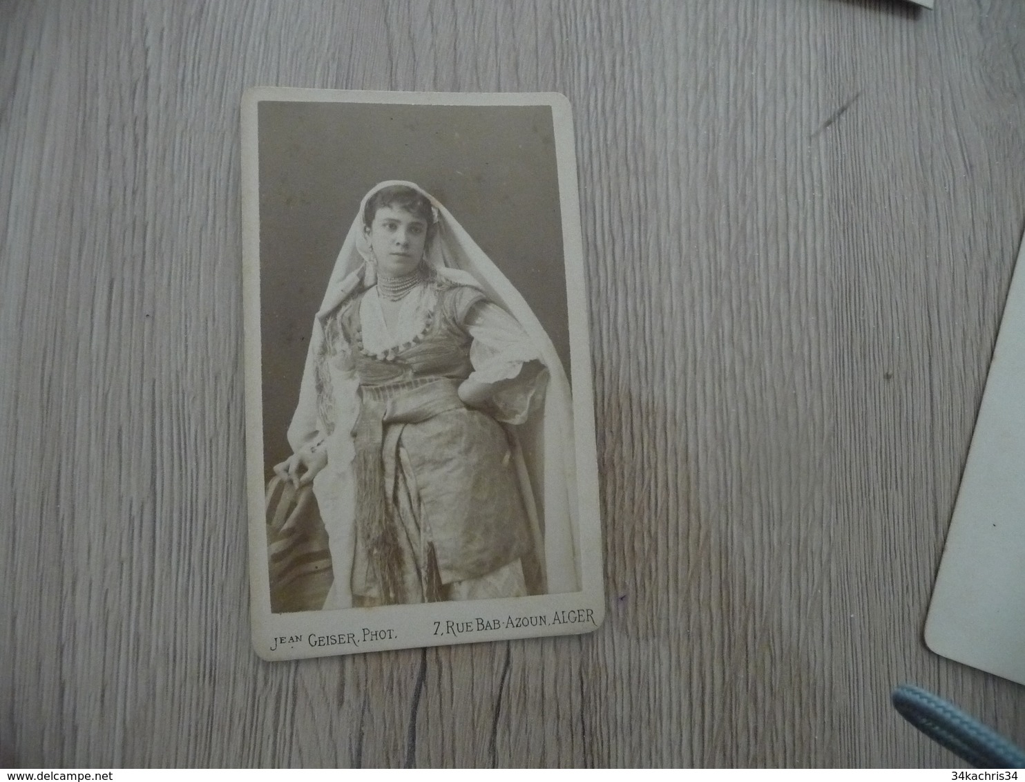 Photo CDV  Originale Vers 1880 Geiser Alger Mauresques D'Alger Femme - Africa