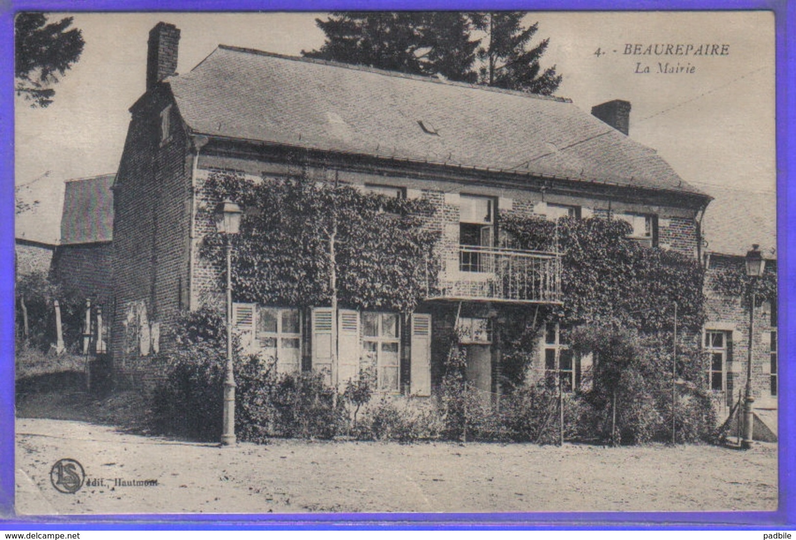 Carte Postale 59. Beaurepaire  La Mairie  Très Beau Plan - Autres & Non Classés