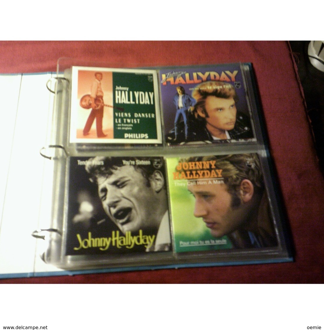 JOHNNY  HALLYDAY   Classeur 24 Singles De Collection - Collezioni