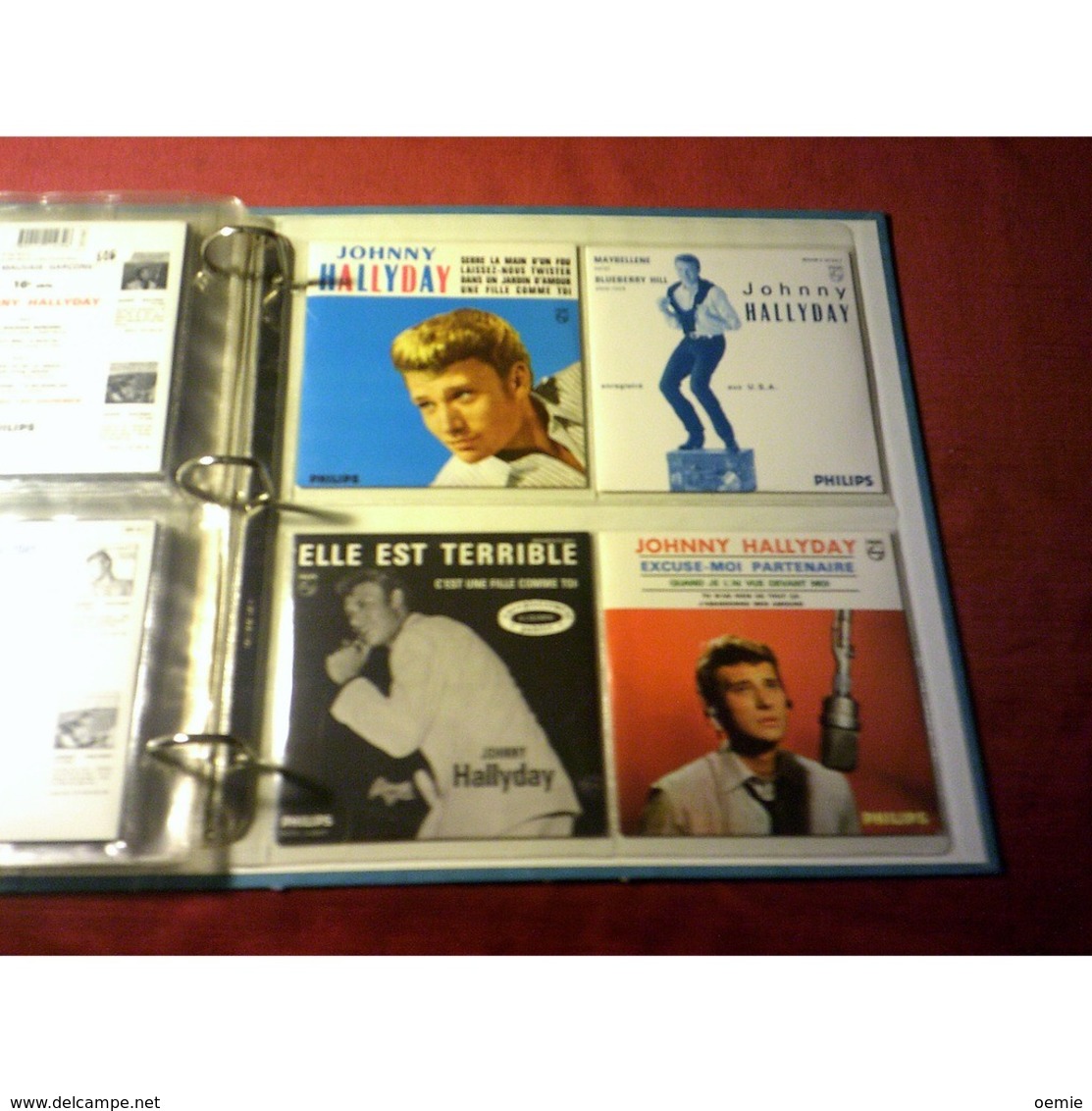 JOHNNY  HALLYDAY   Classeur 24 Singles De Collection - Complete Collections