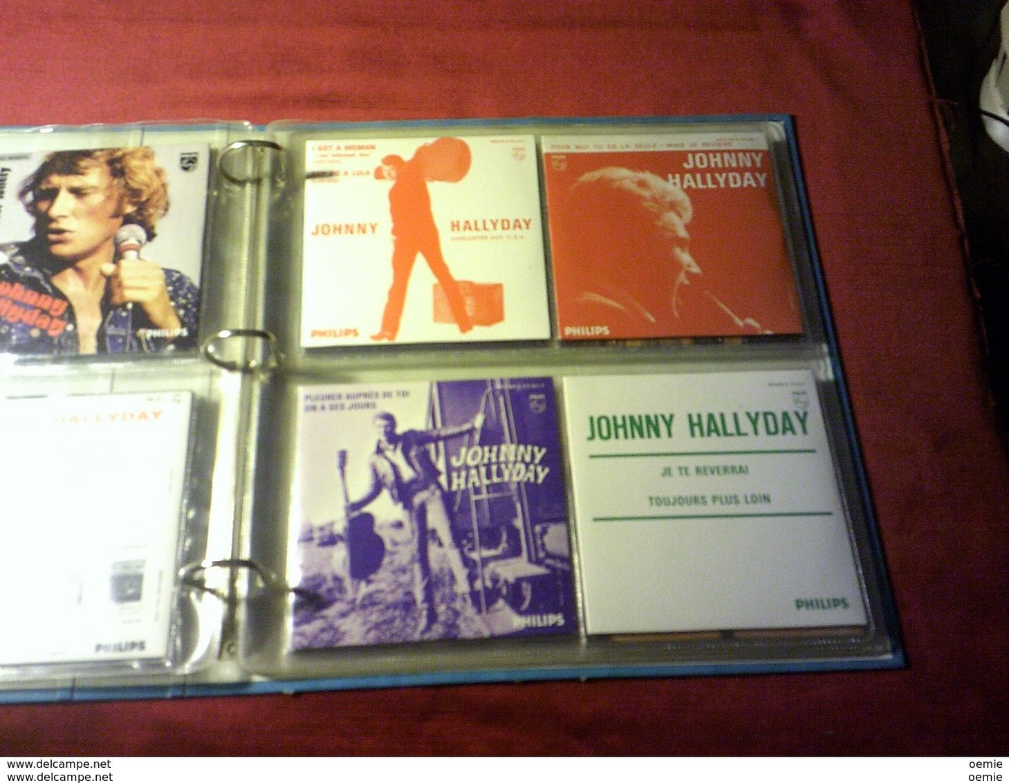 JOHNNY  HALLYDAY   Classeur 24 Singles De Collection - Collezioni